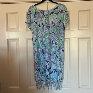 NWT LILLY PULITZER BEACHCOMBER DRESS IN LILLY’S LILAC NICE INK PRINT